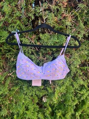 Lavender Savage x Fenty Rainbow Logo Print Bralette